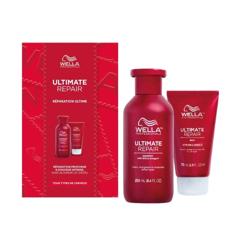 Coffret réparation ultime cheveux abîmés Ultimate Repair Wella Professionals