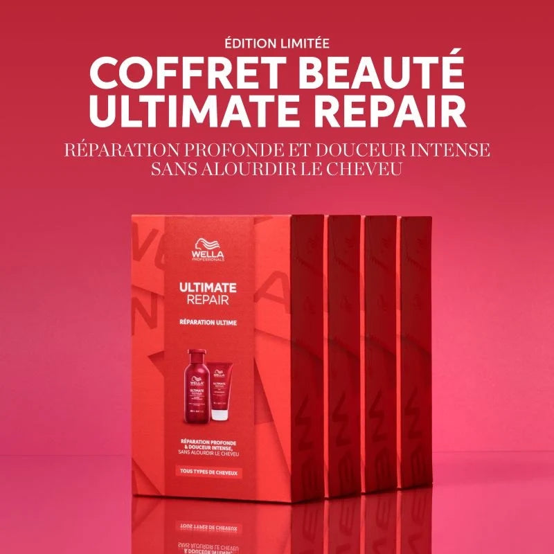 Coffret réparation ultime cheveux abîmés Ultimate Repair Wella Professionals