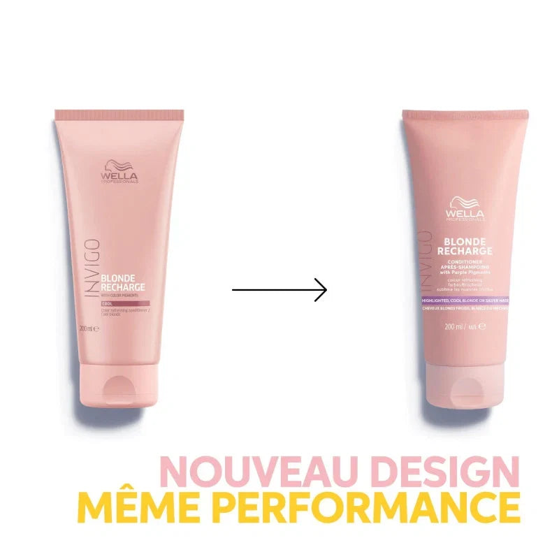 Conditionneur Blond Froid Invigo Blonde Recharge Wella Professionals| Hairéa Lissage