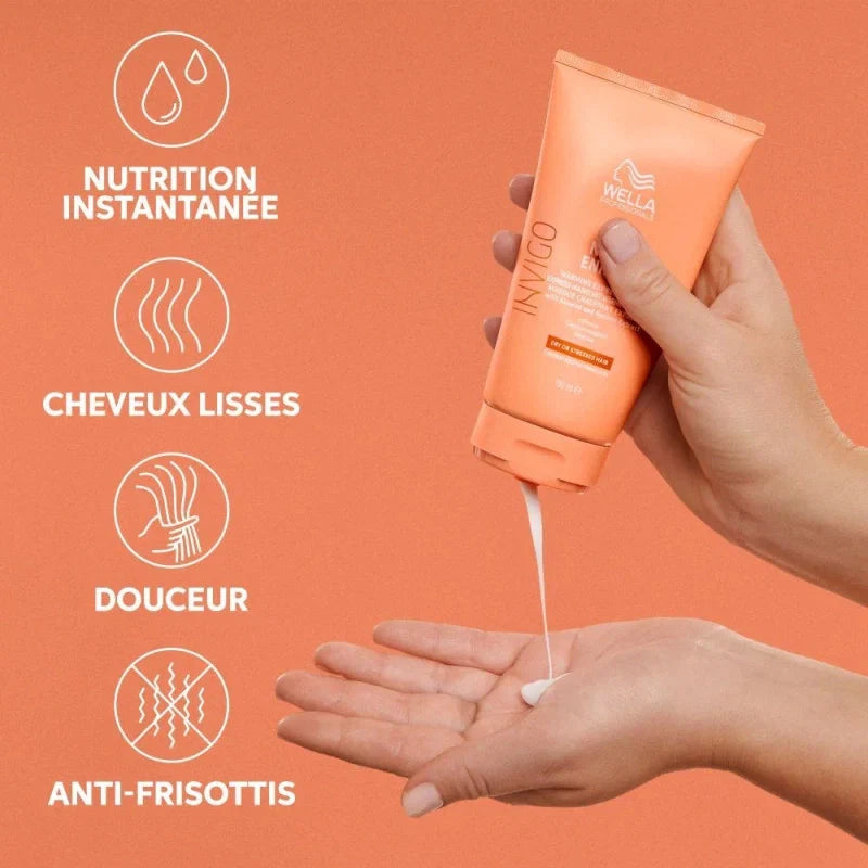 Conditionneur Cheveux Secs Invigo Nutri-Enrich Wella – Nutrition & Démêlage| Hairéa Lissage