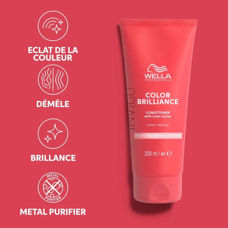 Conditionneur Couleur Cheveux Fins à Moyens Invigo Color Brilliance Wella
