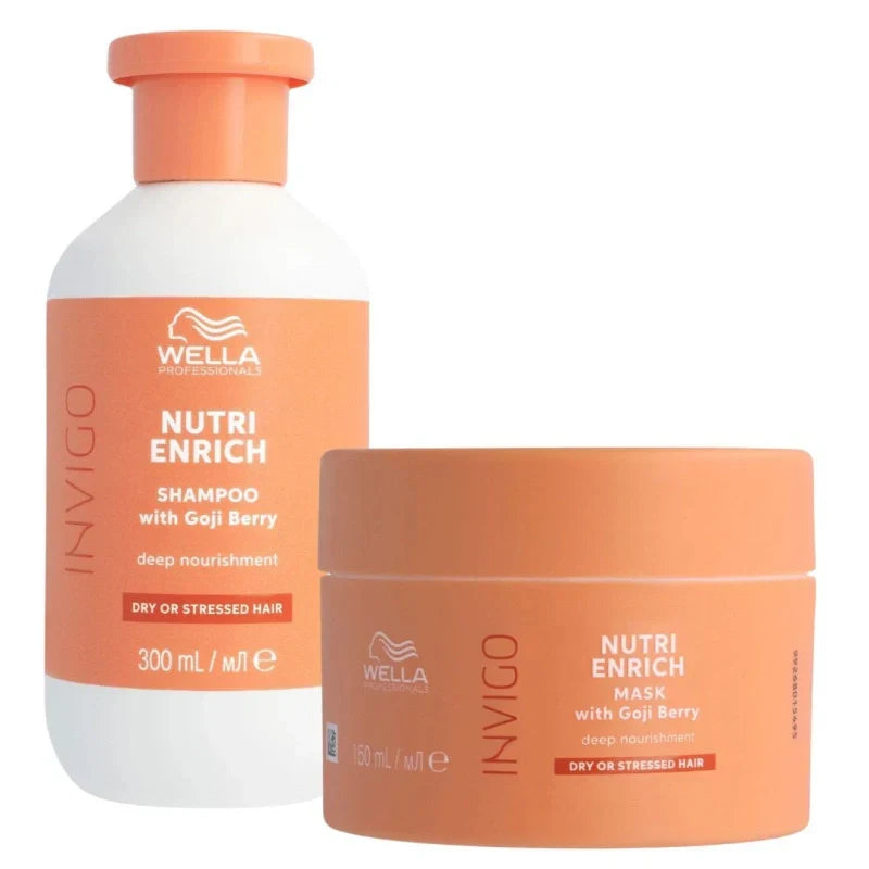 Duo Nutrition Intense Invigo Nutri-Enrich Wella – Shampooing & Masque| Hairéa Lissage