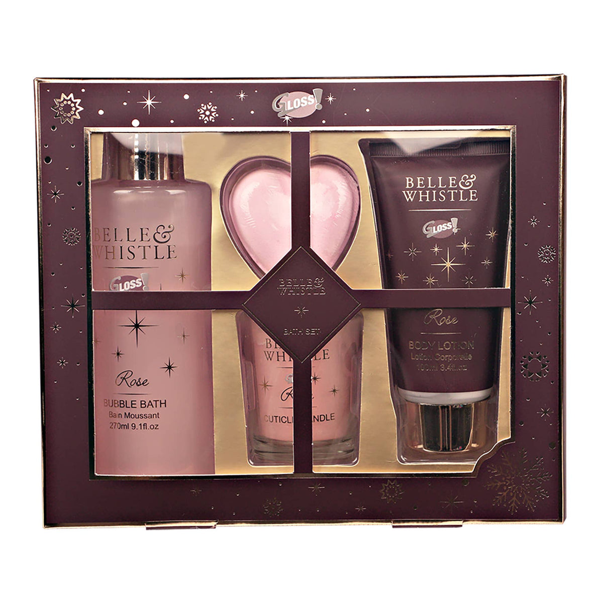 offret Bain & Corps Cadeau Femme – Bain Moussant, Lotion, Effervescents & Bougie