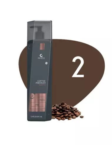 Honma Tokyo Coffee Premium Step 2 — Lissage Brésilien Professionnel 1L, Effet Soyeux & Lisse