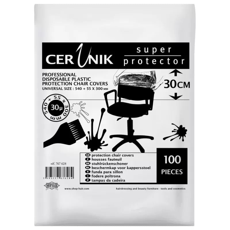 Housse Fauteuil Coiffure Jetable Cerunik X100 Clear – Protection Salon Professionnel