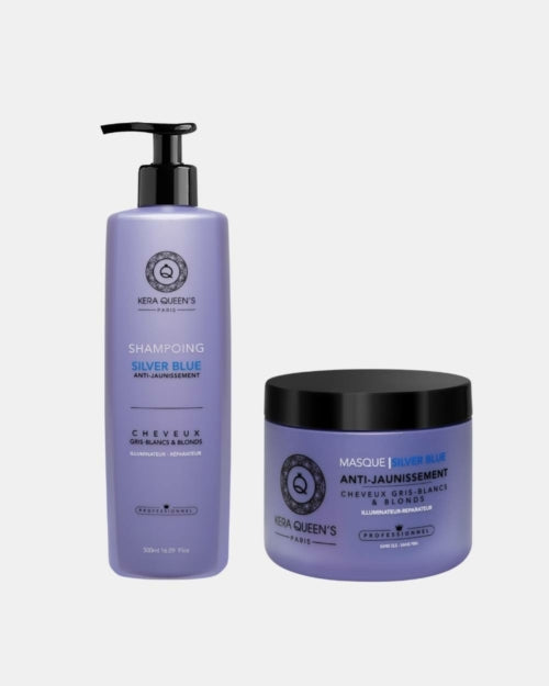 Gamme entretien lissage blonde Kératine & Silver blue Kera Queen
