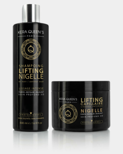 Duo Lifting Nigelle – Shampoing & Soin 500 ml| Nutrition & Anti-Chute