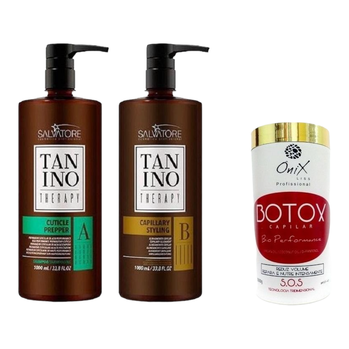 Kit Lissage Tanin Salvatore Tanino Therapy + BTX Onix Liss 1L/1Kg