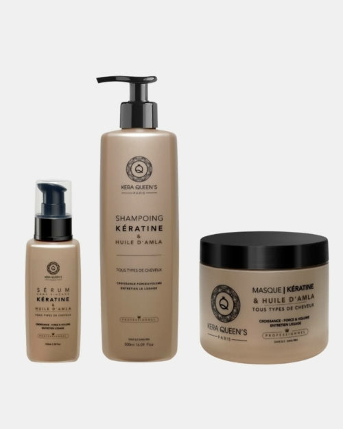 Gamme entretien cheveux Kératine & Huile d’Amla sans sulfate