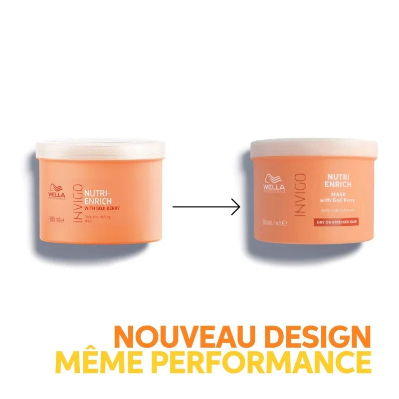 Masque Cheveux Secs Invigo Nutri-Enrich Wella – Réparation Profonde| Hairéa Lissage