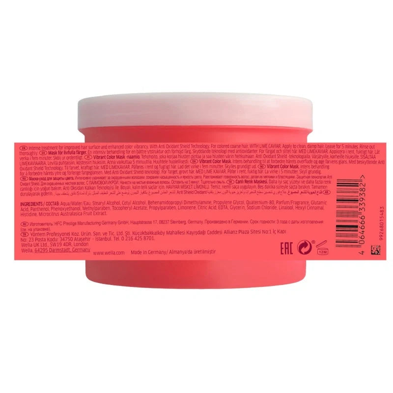 Masque couleur cheveux épais Invigo Color Brilliance Wella