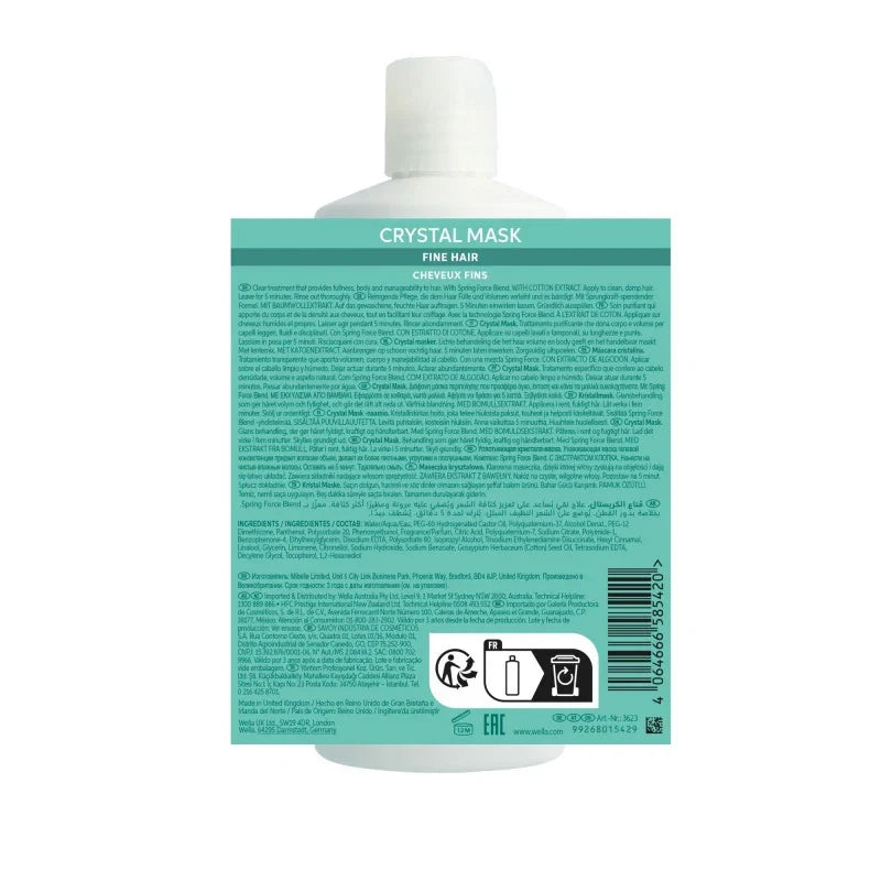 Masque Volumisant Crystal Invigo Volume Boost Wella Professionals| Hairéa Lissage