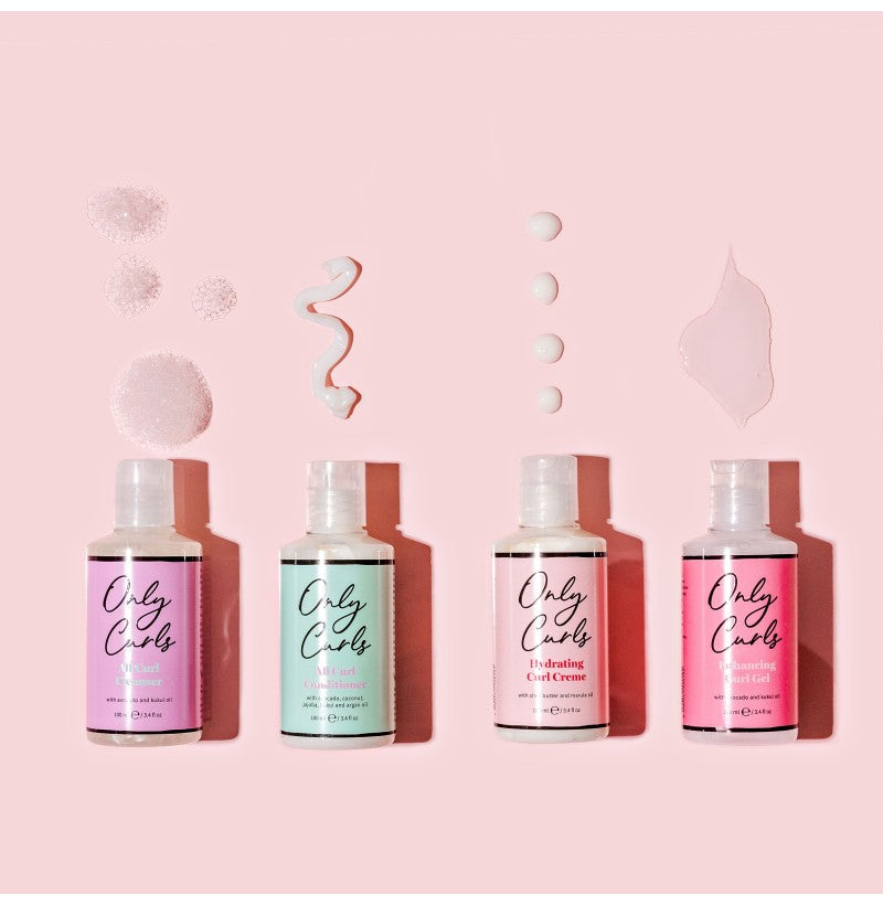 Pack de Démarrage Only Curls 4 x 100ml – Routine Complète Cheveux Bouclés| Hairéa Lissage