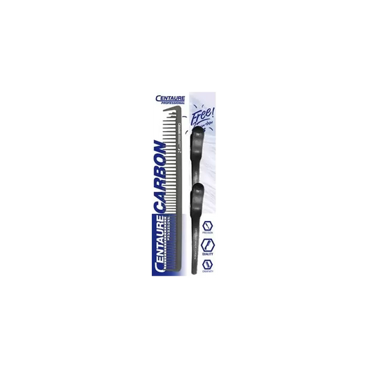 Peigne Centaure Carbon Extra Coupe DL 22,5cm + 2 Pinces