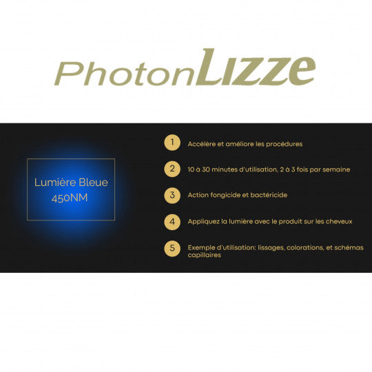 Photon Lizze Supreme LED 3 en 1 – Luminothérapie Capillaire Professionnelle