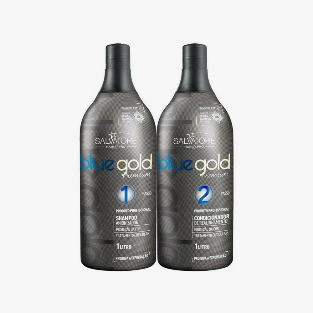Kit Lissage Tanin Salvatore Blue Gold – Format Pro 2x1L