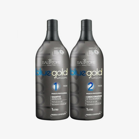 Kit Lissage Tanin Salvatore Blue Gold – Format Pro 2x1L