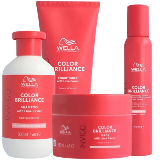Routine Wella Complète Cheveux Fins et Normaux Invigo Color Brilliance