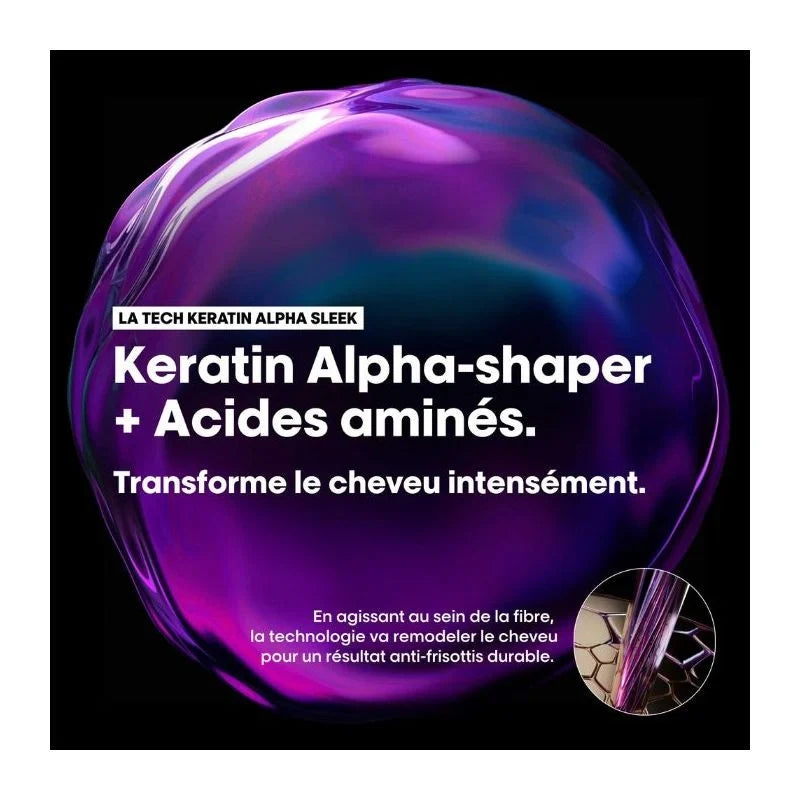 Routine Complète Disciplinante Keratin Alpha Sleek L'Oréal Professionnel