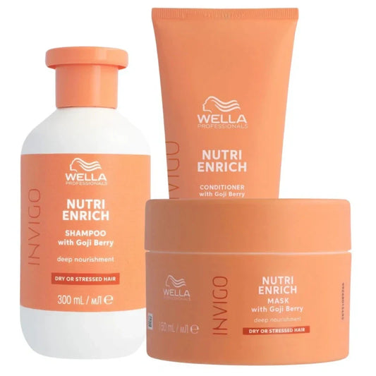 Routine Invigo Nutri-Enrich Wella – Nutrition Intense Cheveux Secs| Hairéa Lissage