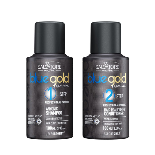 Lissage tanin coffret 100ml original Salvador bleu gold + offert