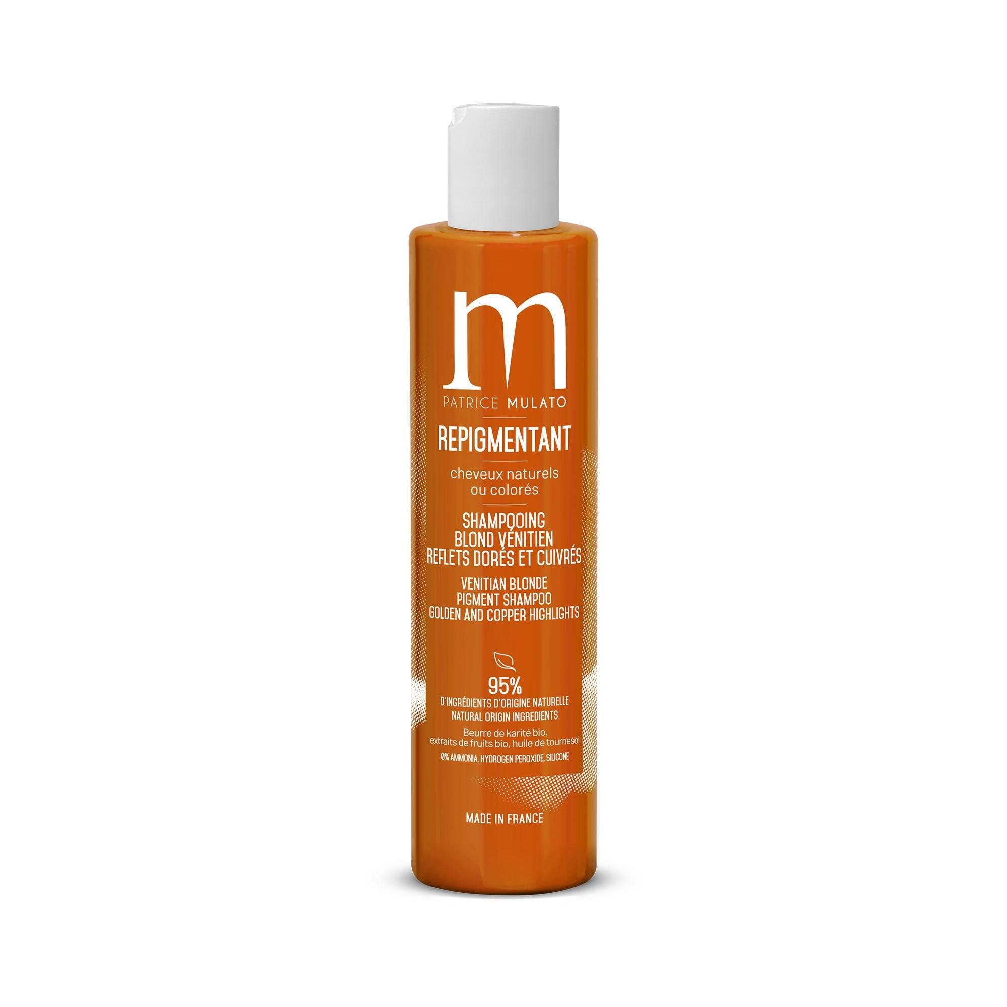 Mulato Shampoing Repigmentant Blond Vénitien - Reflets Dorés et Cuivrés 200ml