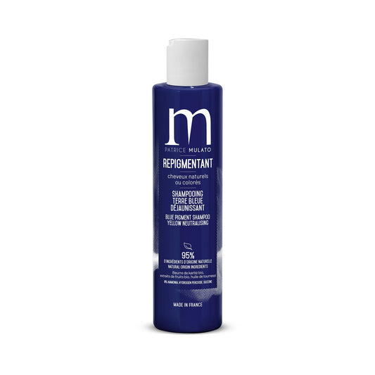 Mulato Shampoing Repigmentant Terre Bleue - Déjaunisseur Blonds & Cheveux Blancs 200ml