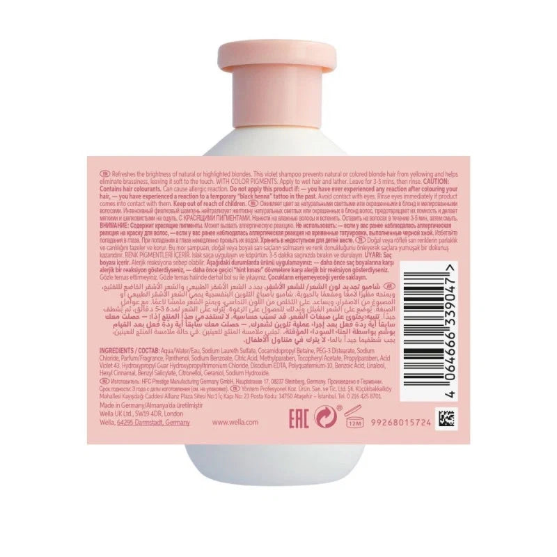 Shampooing Blond Froid Invigo Blonde Recharge Wella