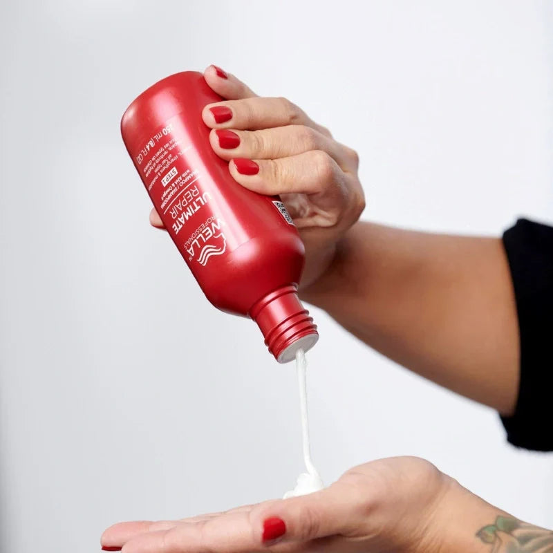 Shampooing Ultimate Repair Wella – Réparation Intense Cheveux Abîmés| Hairéa Lissage
