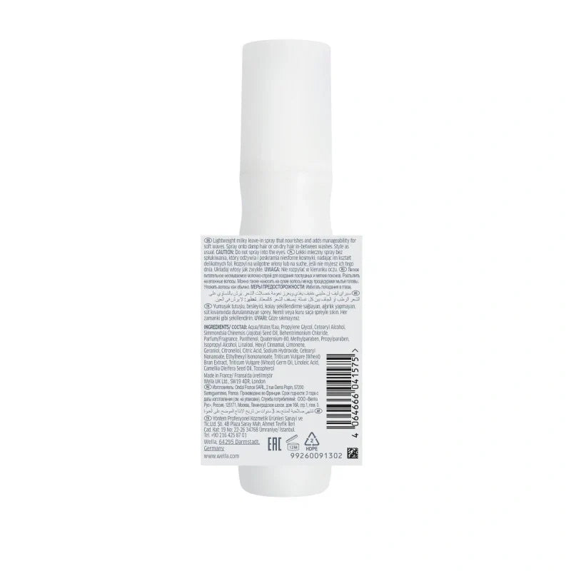 Spray Nourrissant Cheveux Ondulés Milky Waves Nutricurls Wella