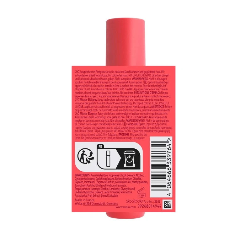 Spray Sans Rinçage BB Miracle Invigo Color Brilliance Wella 150ML