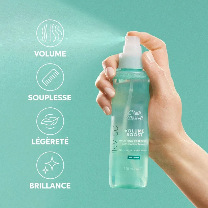 Spray Sans Rinçage Volume Boost Invigo Wella Professionals| Hairéa Lissage