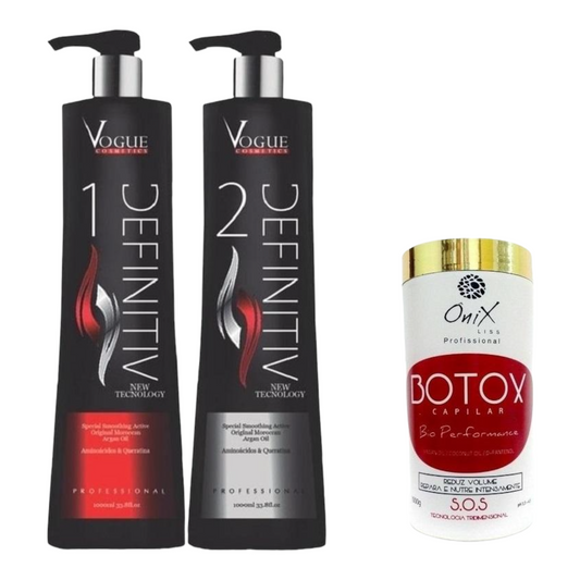 Lissage Bréislien Vogue Definitiv & Onix Liss 3 produits